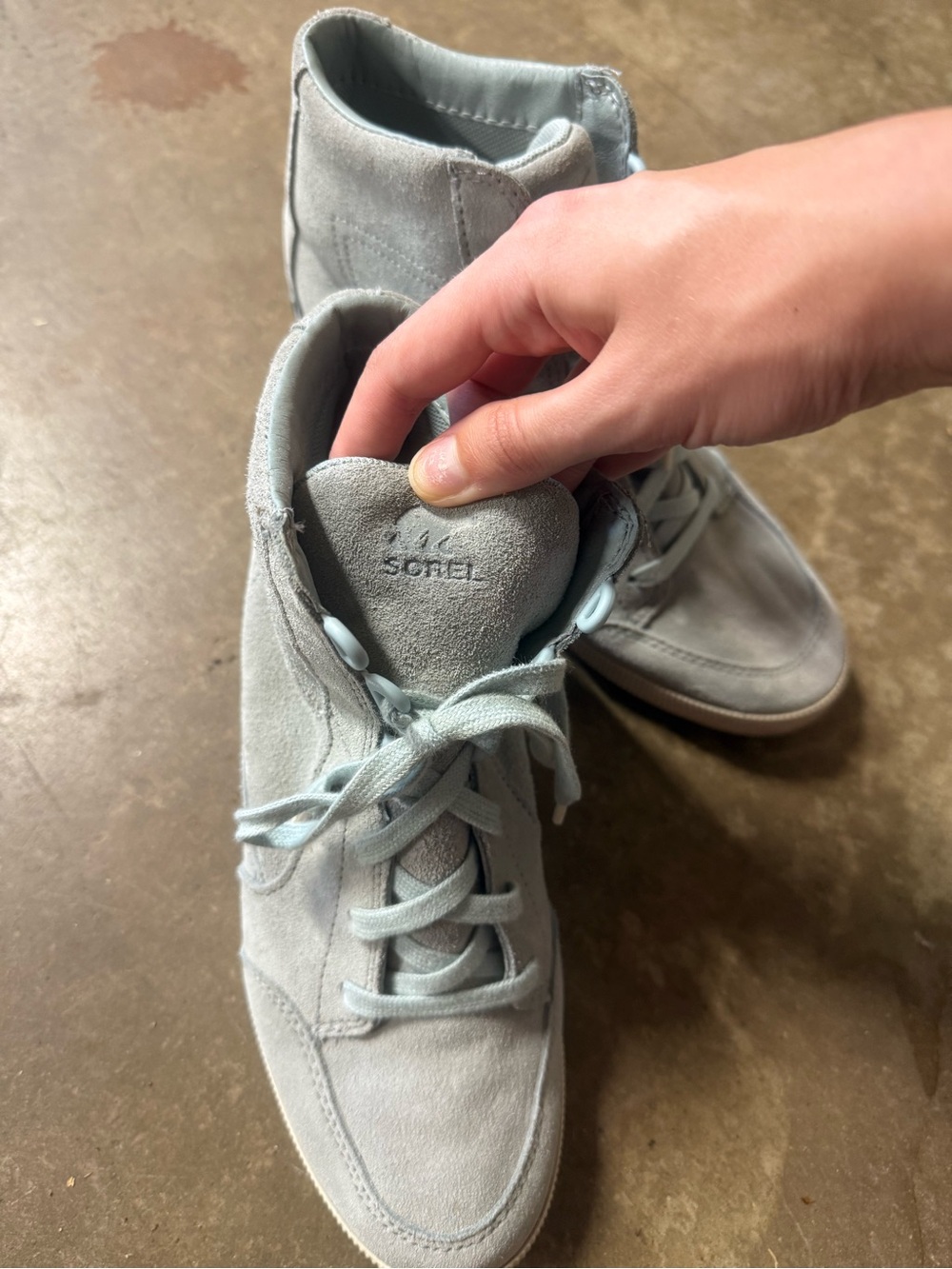 Sorel Blue Out N About Wedge Sneaker - 9 - Picture 3 of 7